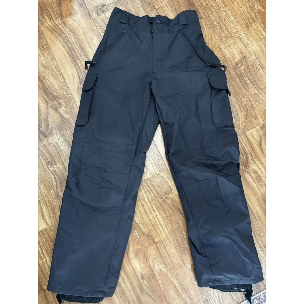 Drift Youth Ski Pants Size Medium Black Snow Winter Snowboarding Trousers